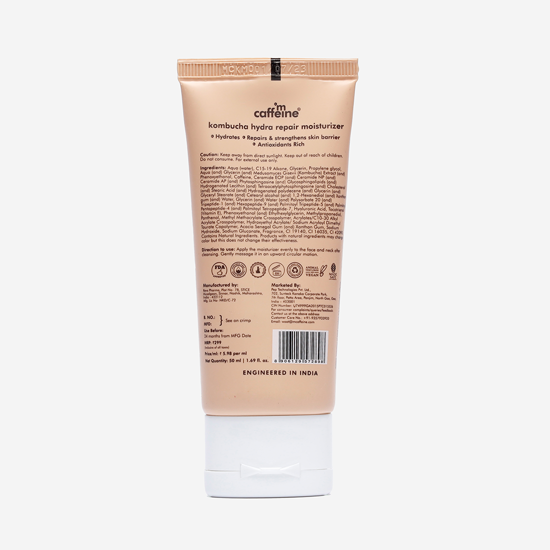mCaffeine Kombucha Hydra Repair Face Moisturizer