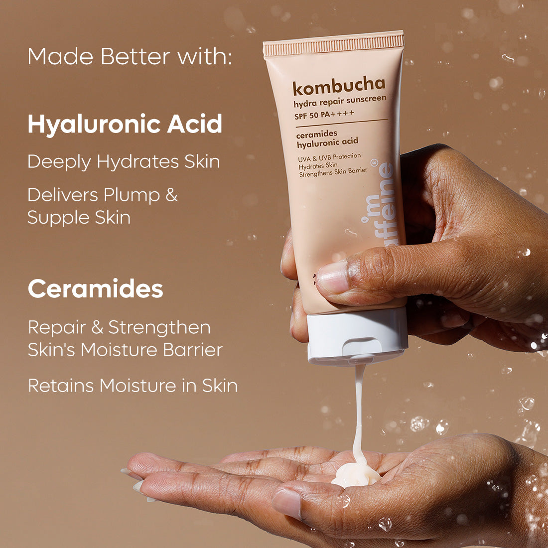 mCaffeine Kombucha Hydra Repair Sunscreen SPF 50 PA++++