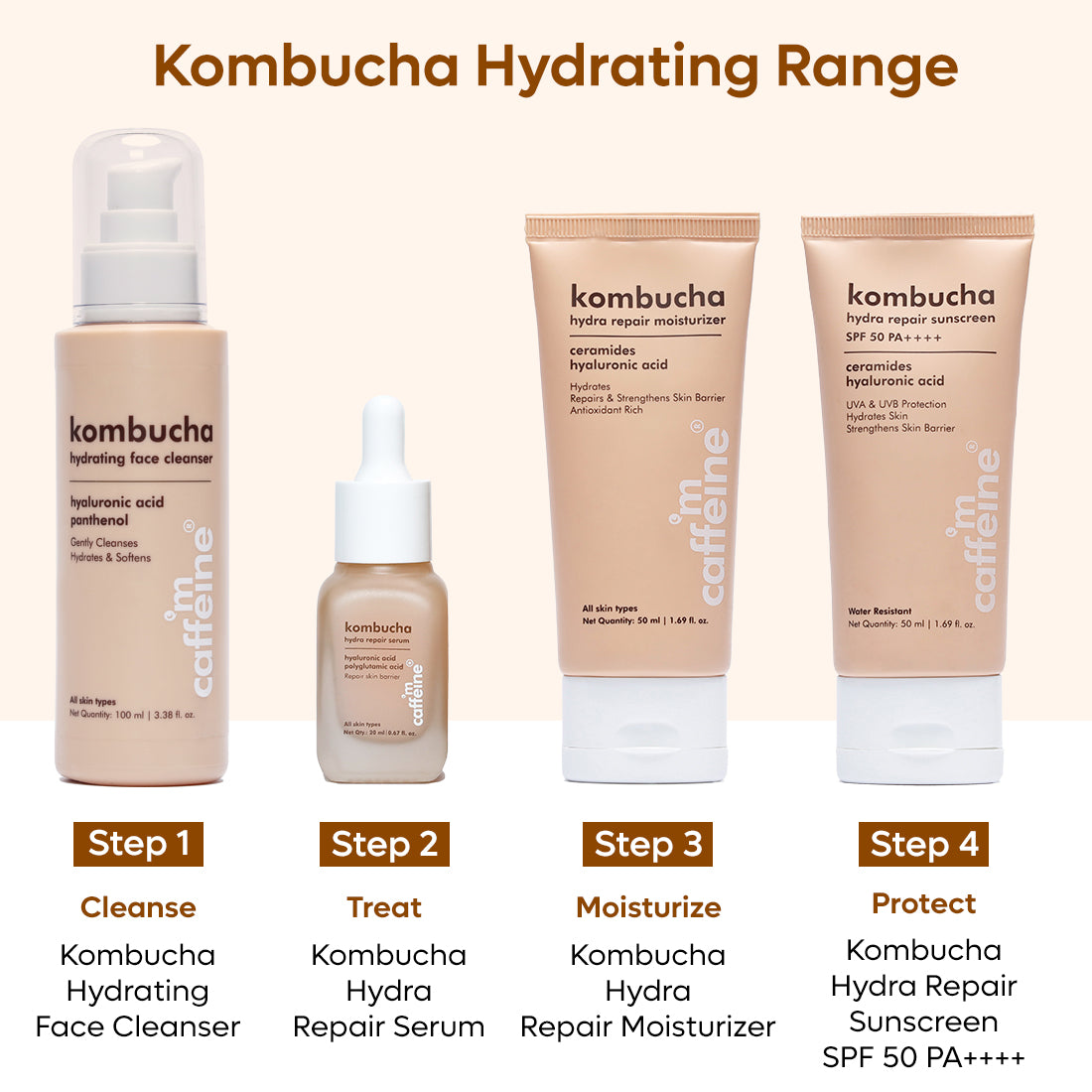 mCaffeine Kombucha Hydra Repair Sunscreen SPF 50 PA++++