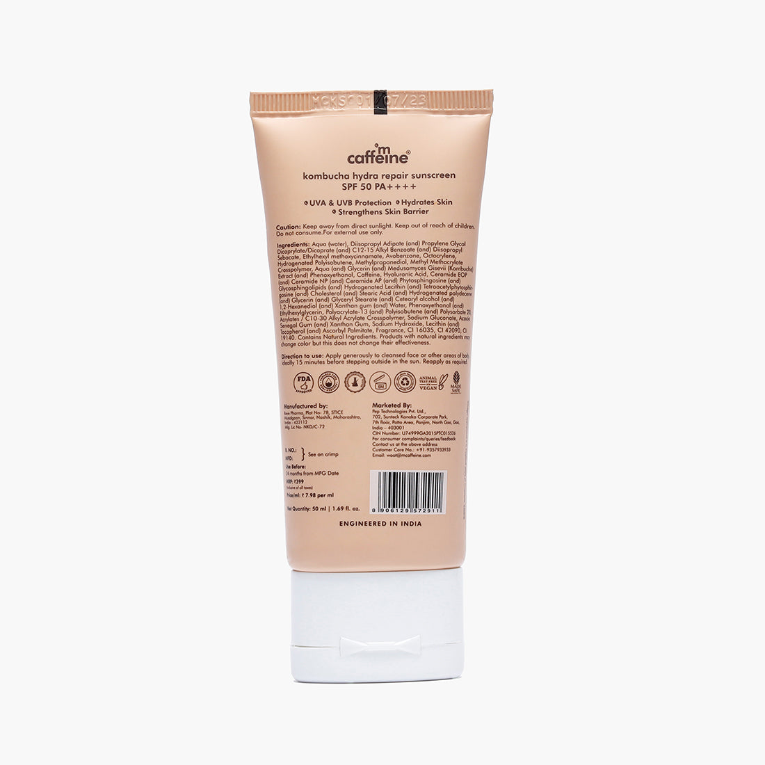 mCaffeine Kombucha Hydra Repair Sunscreen SPF 50 PA++++