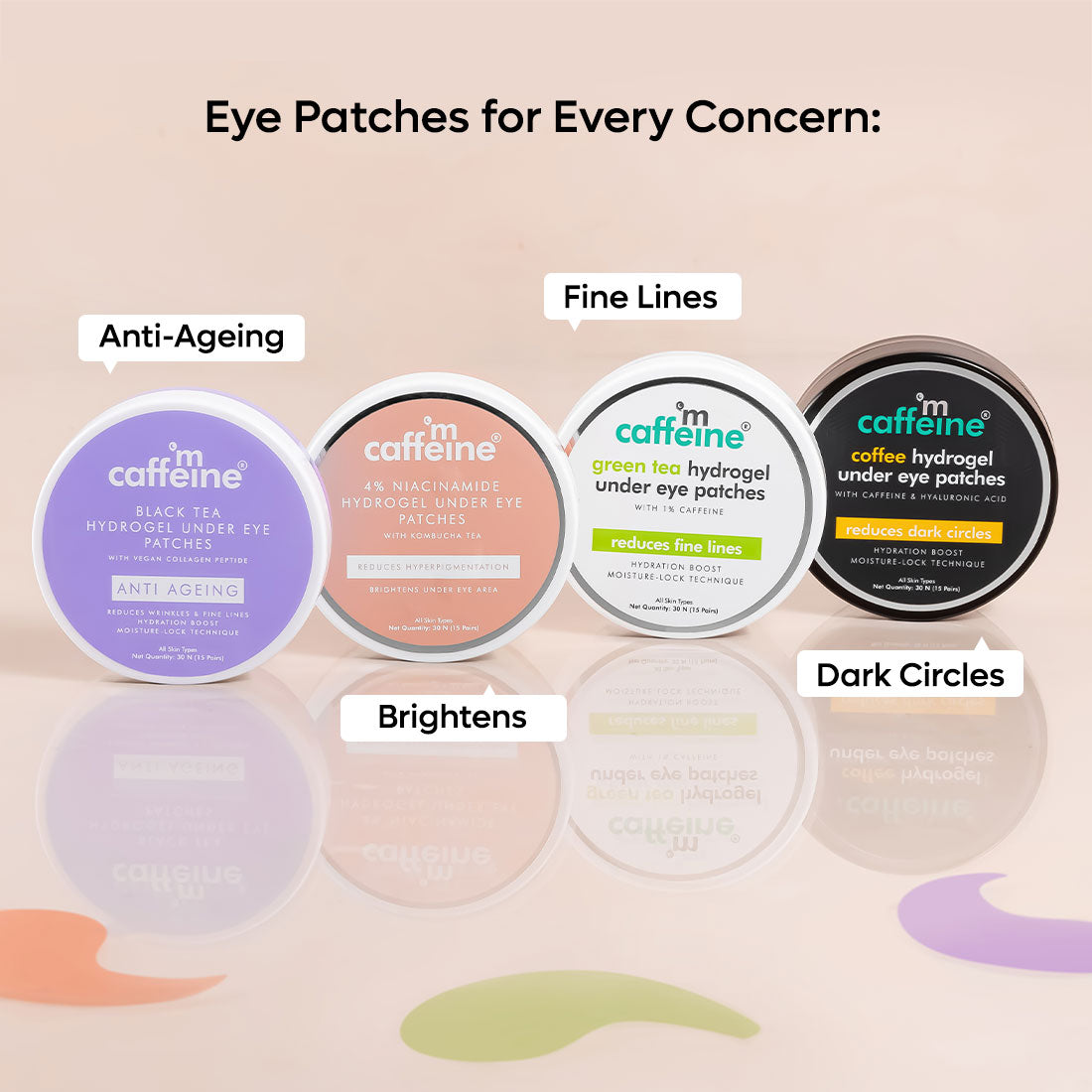 mCaffeine Coffee Hydrogel Under Eye Patches