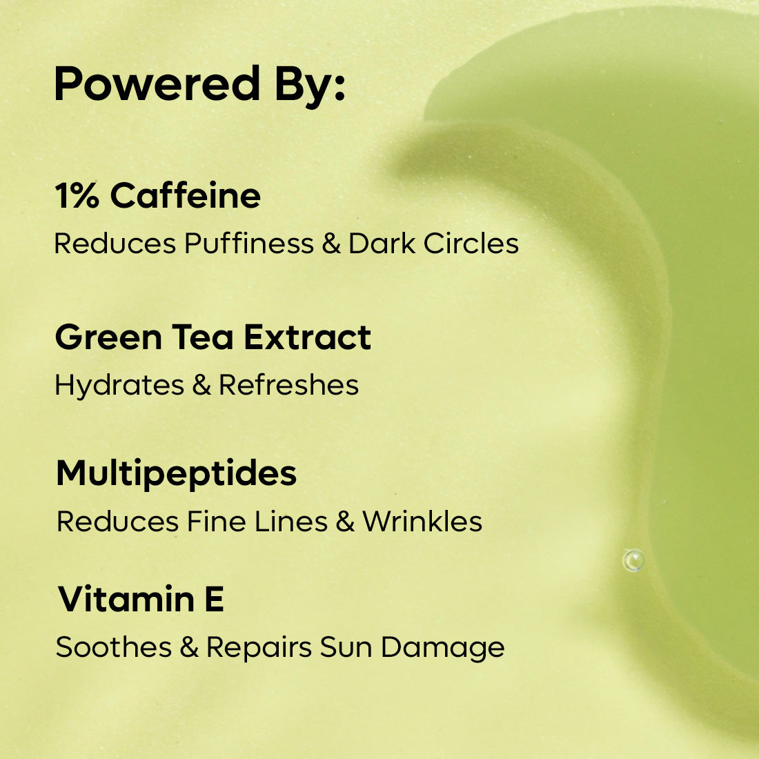 mCaffeine Green Tea Hydrogel Under Eye Patches