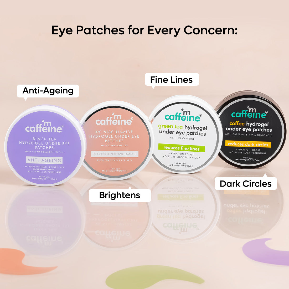 mCaffeine Green Tea Hydrogel Under Eye Patches