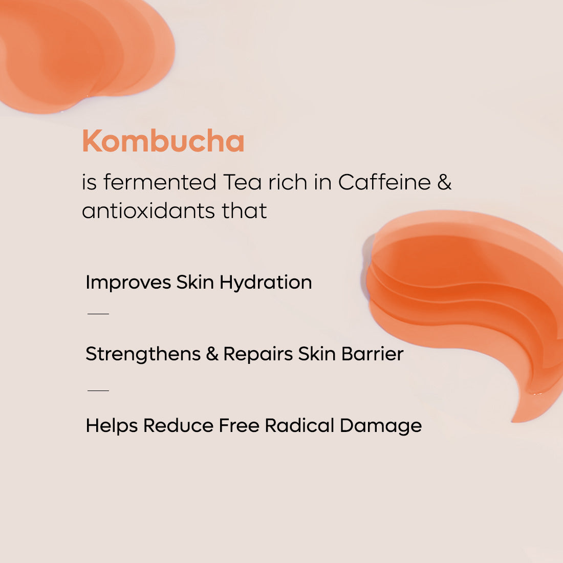 mCaffeine Kombucha Under Eye Patches | Niacinamide 4%