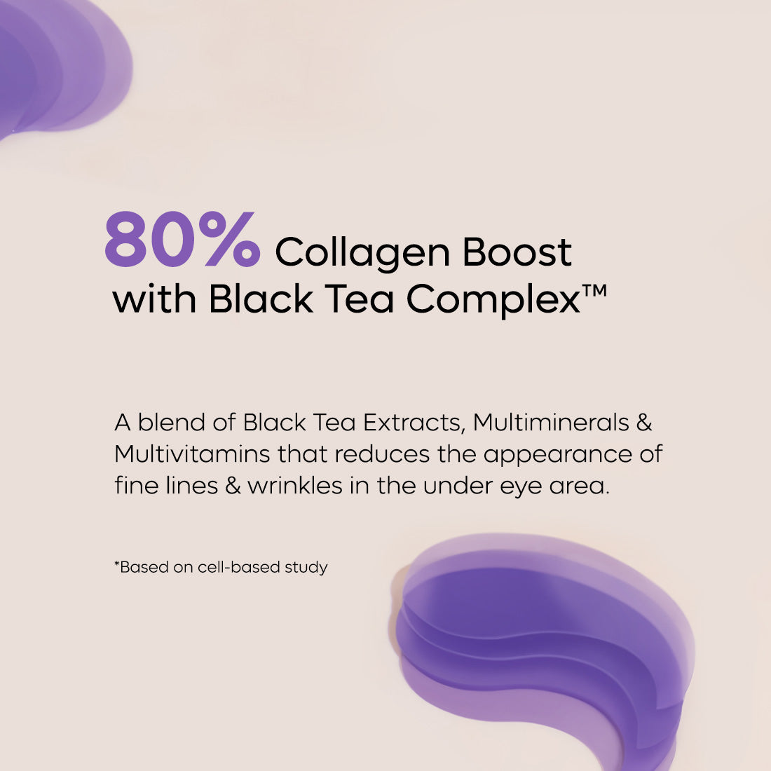 mCaffeine Black Tea Under Eye Patches | Collagen Peptide