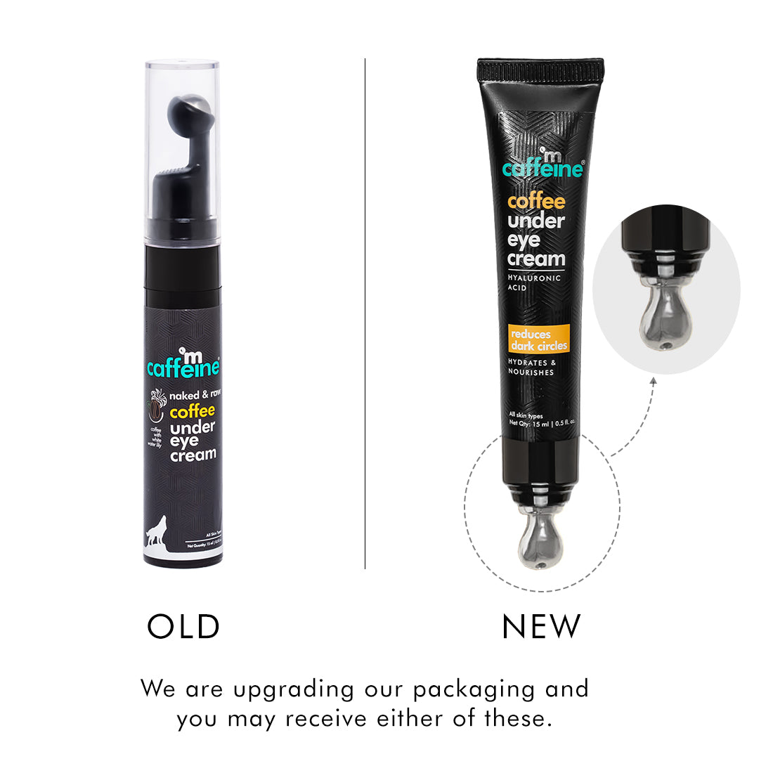 mCaffeine Naked & Raw Coffee Under Eye Cream (15 ml)