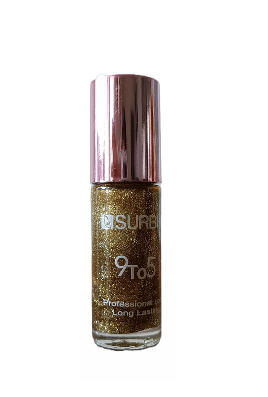 9 to 5 Professional Look Long Lasting Nail Paint - Shimmer Yellow - 8 ml