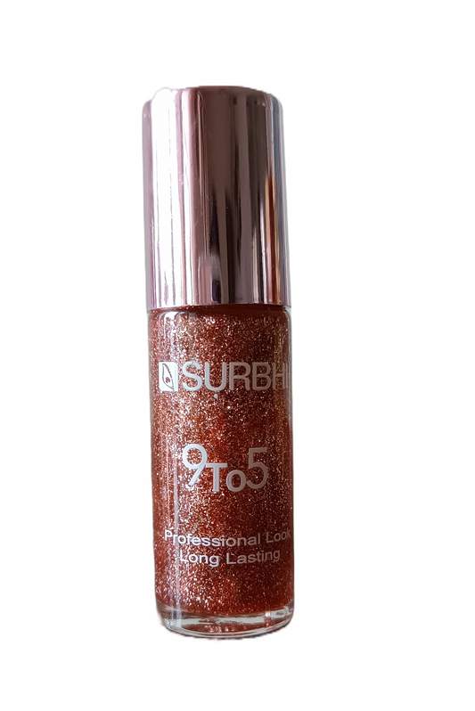 9 to 5 Professional Look Long Lasting Nail Paint - Shimmer Orange - 8 ml