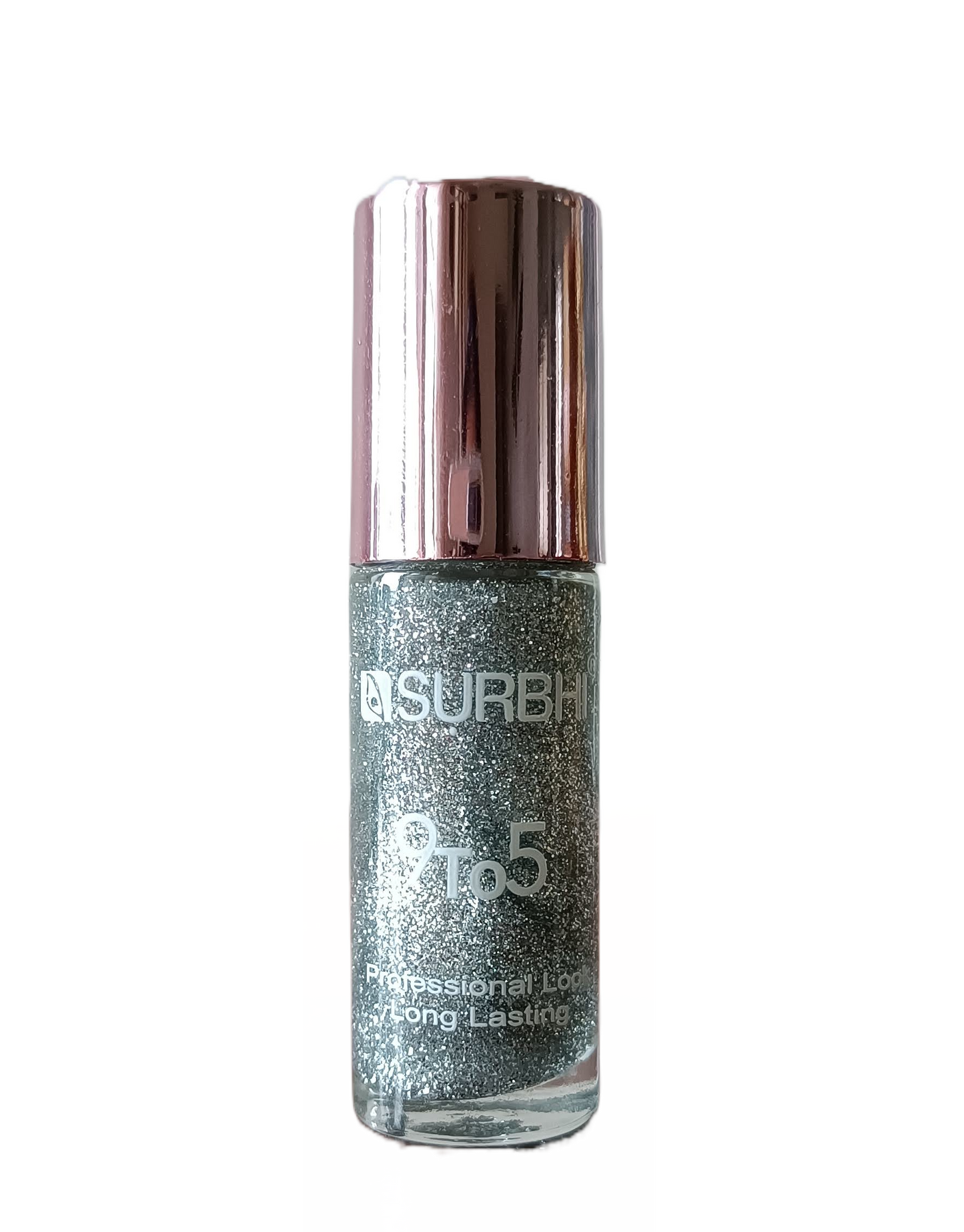 9 to 5 Professional Look Long Lasting Nail Paint - Silver Shimmer - 8 ml