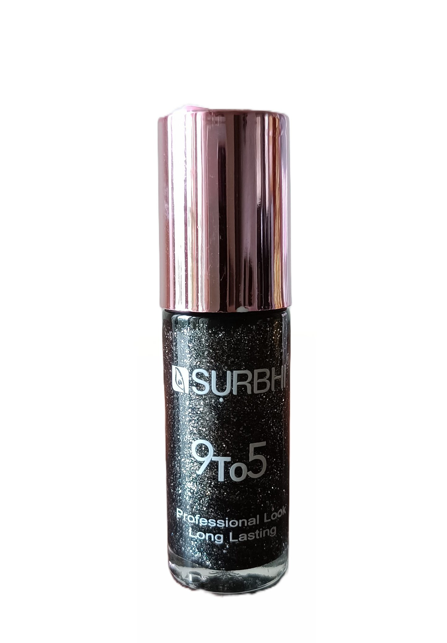 9 to 5 Professional Look Long Lasting Nail Paint - Shimmer Black - 8 ml