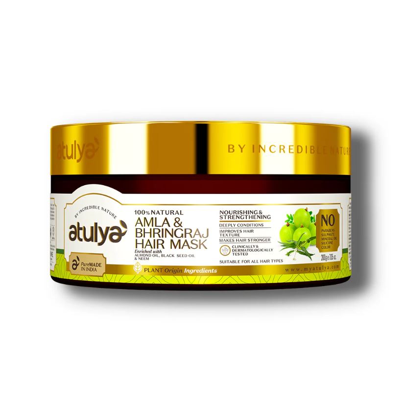 Atulya Amla & Bhringraj Hair Mask | Nourishing and Strengthening - 200gm