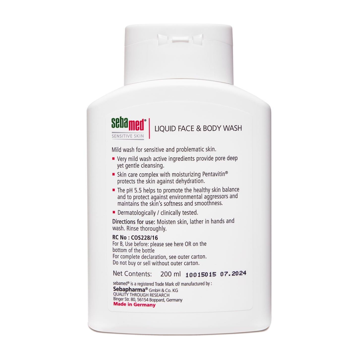 Liquid Face & Body Wash 200ml