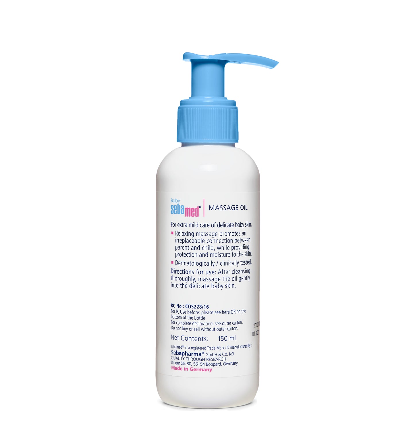 Baby Soothing Massage Oil 150m