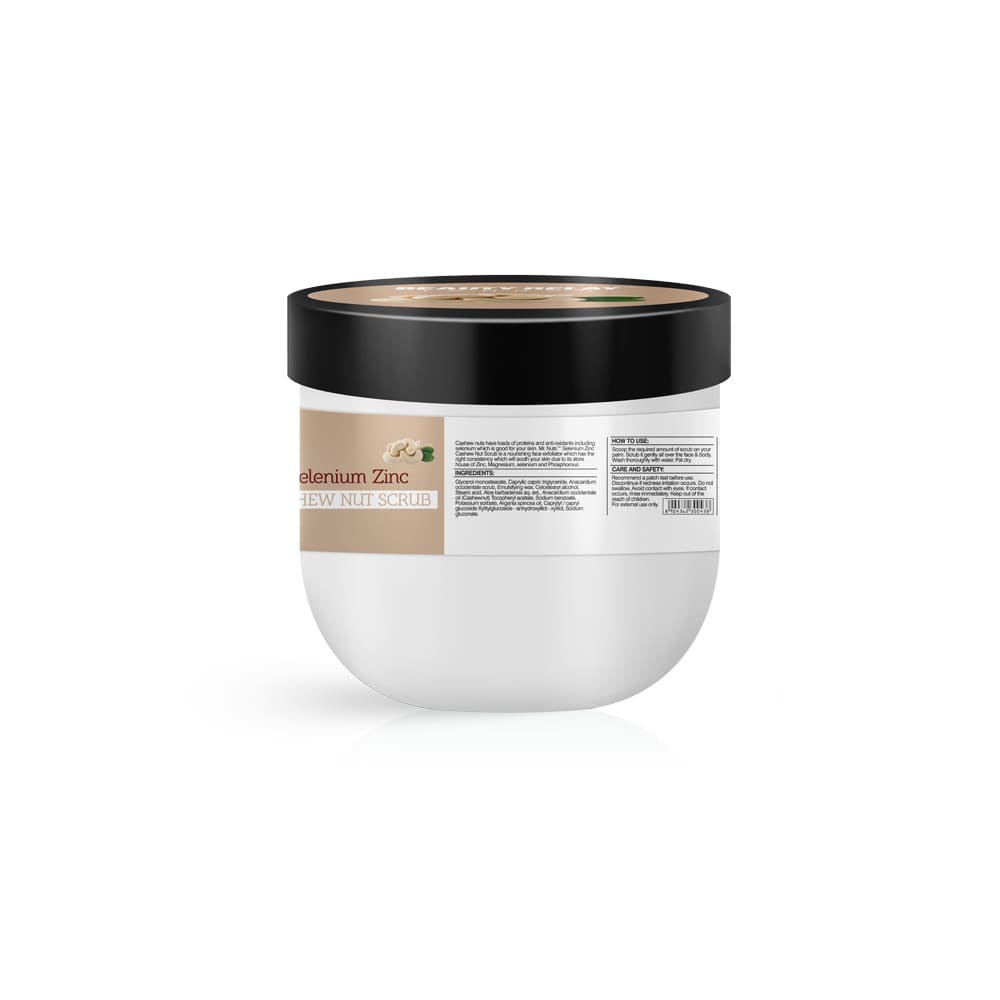 Mr. Nuts Cashew nut Scrub With Aloe Vera, Cashew nut, Vitamin-E And Argon Oil