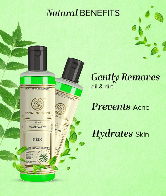 Khadi Natural Neem Face Wash - 210ml