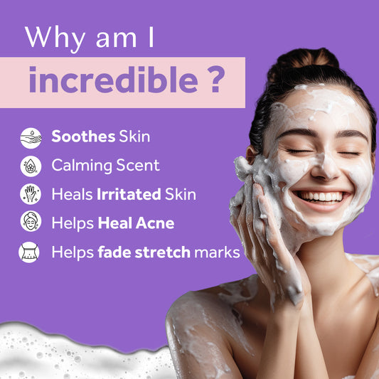 Atulya Rosemary & Lavender Handcrafted Soap | Refreshes & Calms Skin | SLS & Paraben Free | For All Skin Types | 125 gm