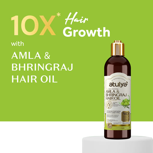 Atulya Amla & Bhringraj Hair Oil | Reduces Hair Fall, Boosts Strength | 200 ml