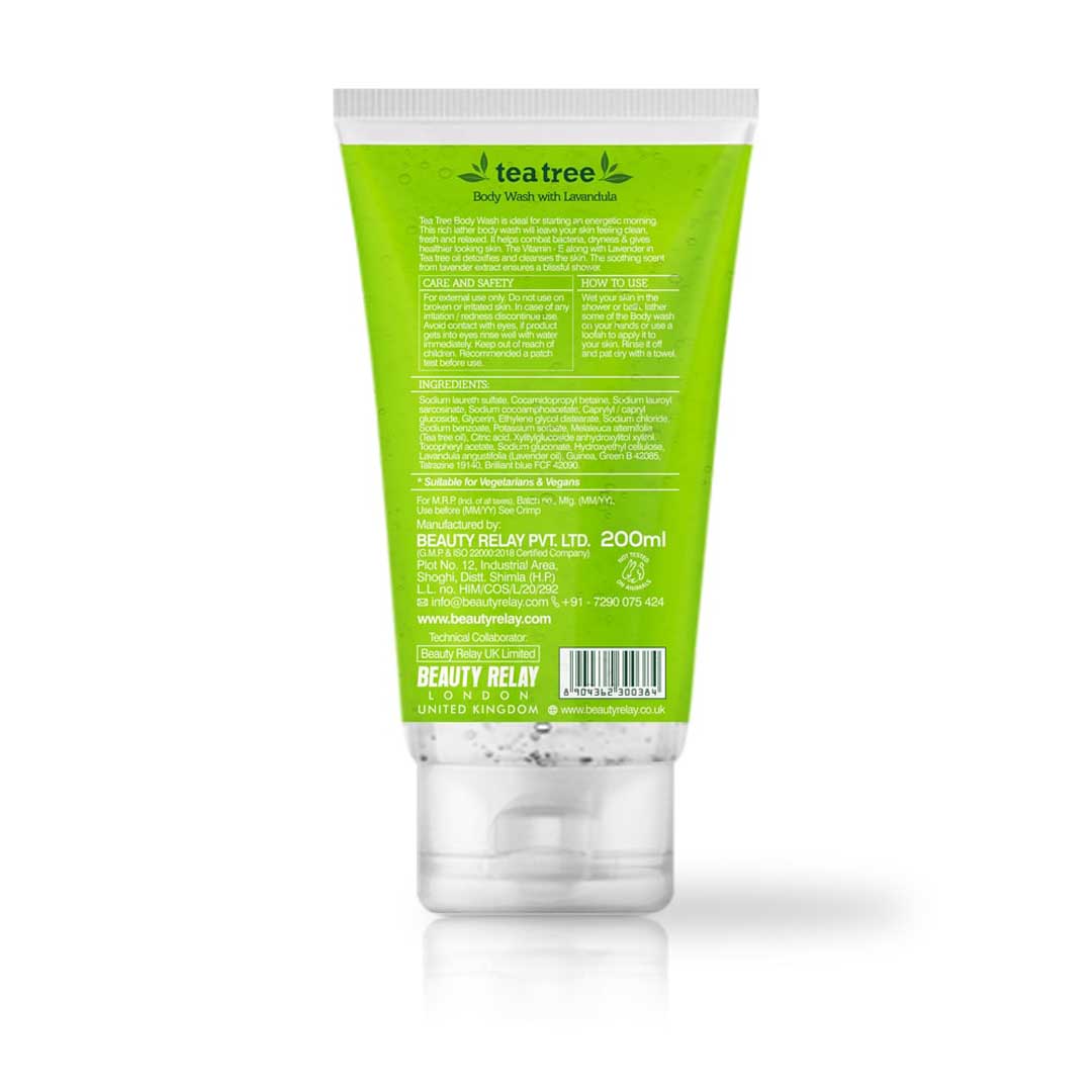 Tea Tree Body Wash With Lavender, Tea Tree Oil And Vitamin-E - 200 ml