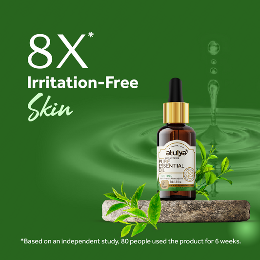 Atulya Tea Tree Essential Oil | Purifies Skin & Scalp | For Blemishes & Dandruff | 15 ml