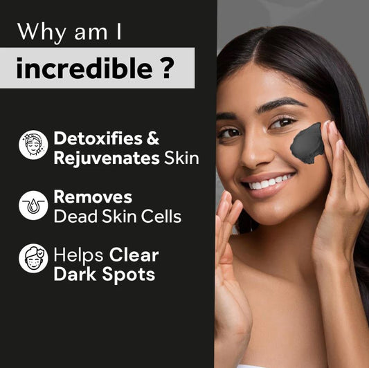 Atulya Activated Organic Bamboo Charcoal Face Mask | Detoxifying - 200g