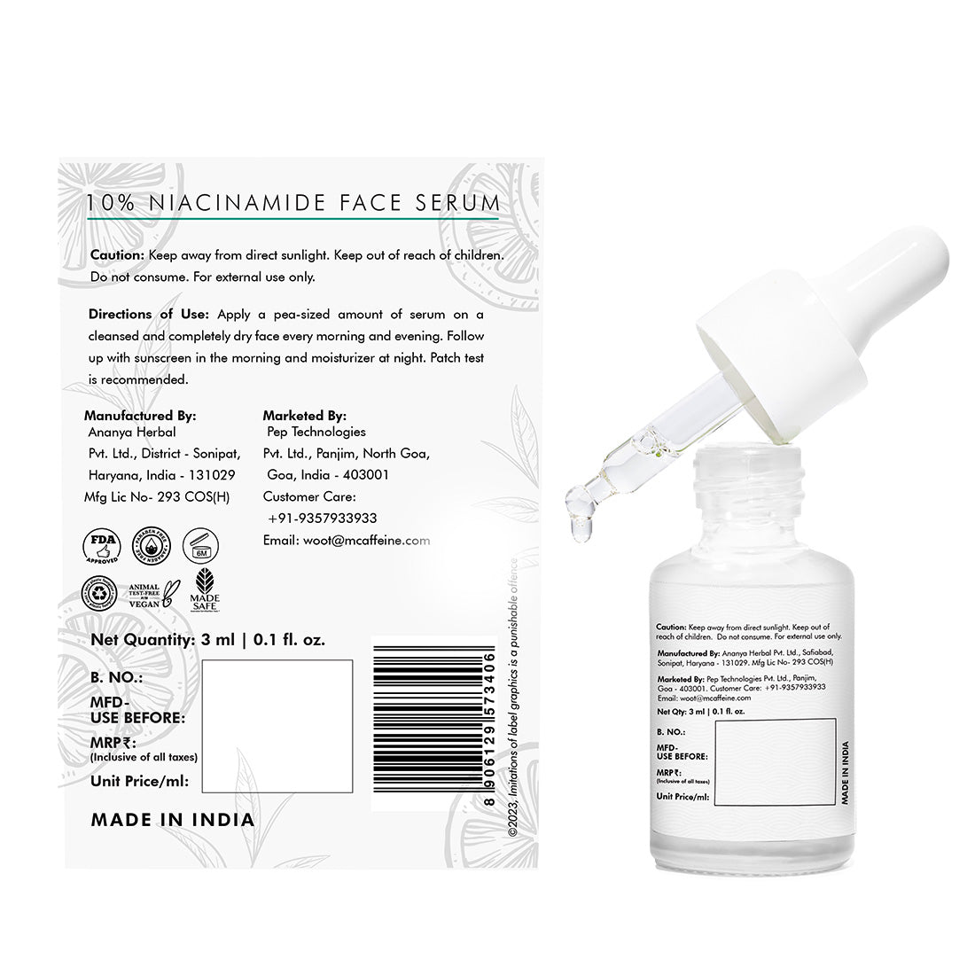 mCaffeine 10% Niacinamide & Green Tea Serum