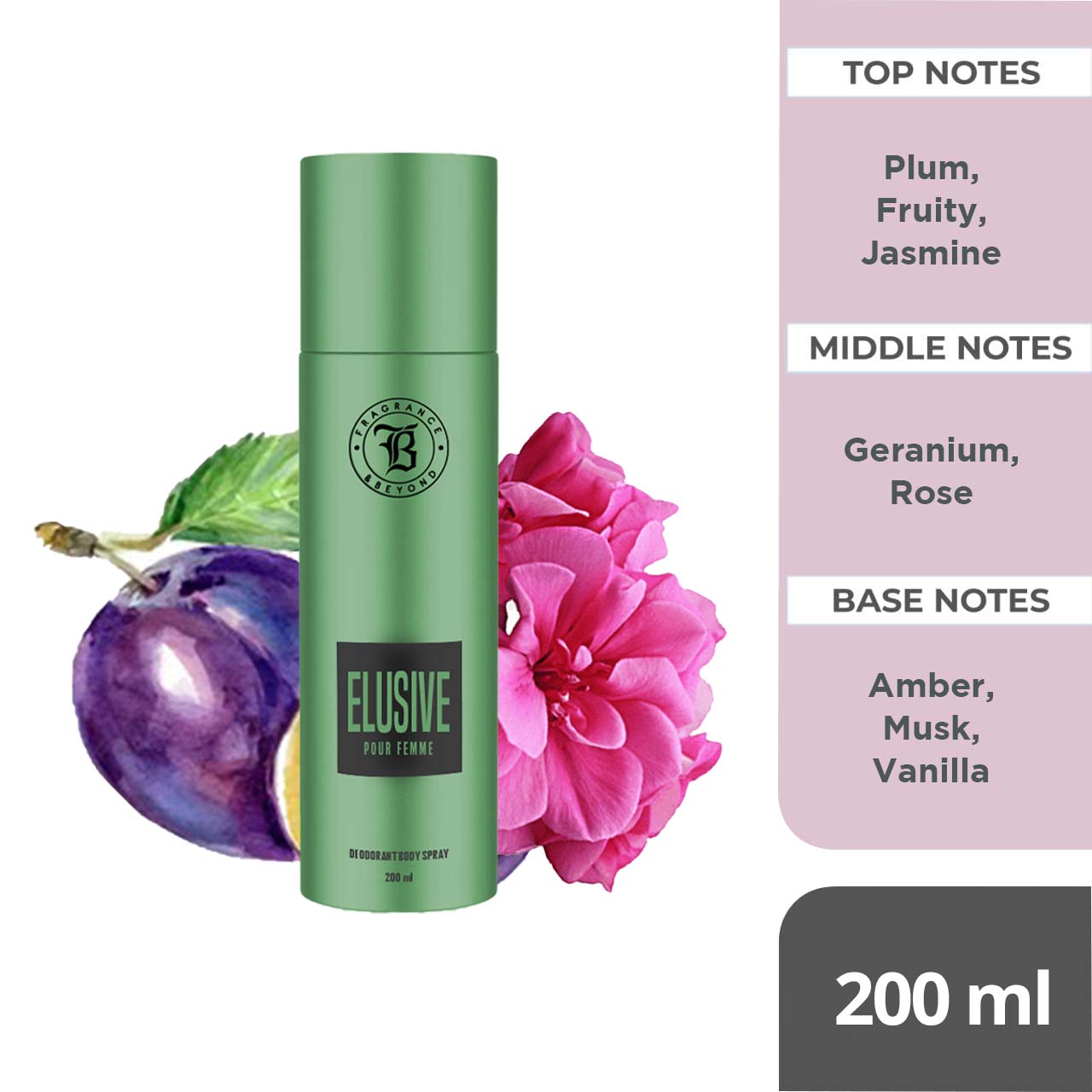 Body Deodorant for Women, (Pack of 2) - 200ml Each | Elusive, Celebrity