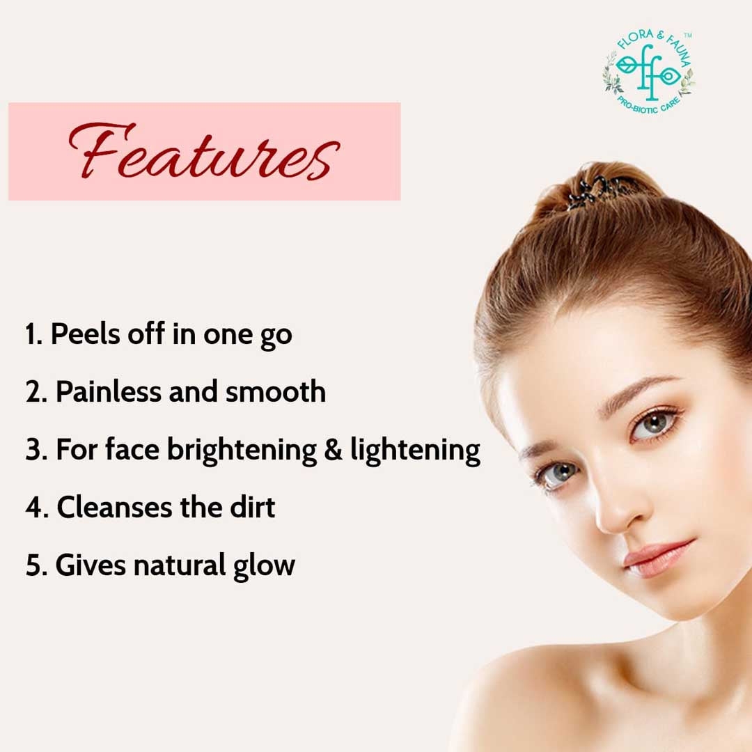 Probiotic Peel Off Mask With British Rose, Strawberry, Coconut Milk, Almond Oil And Vitamin-E - 200 ml