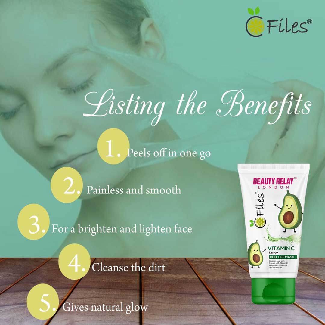 Vitamin C Detox Peel Off Mask With Orange, Gojiberry, Vitamin-E, Grape Fruit, Lemon Oil - 200 ml