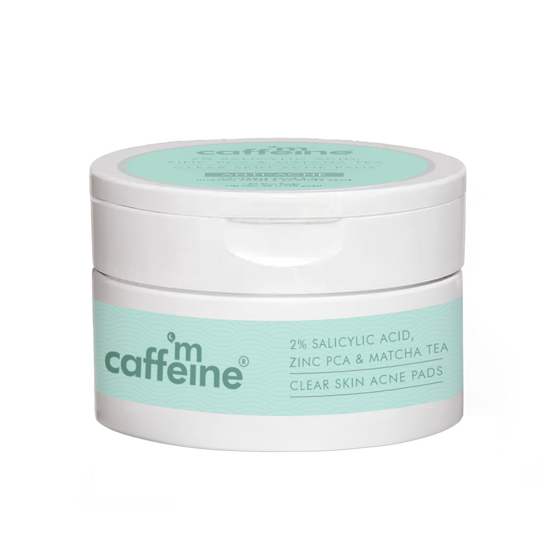 mCaffeine 2% SALICYLIC ACID Zinc PCA & MATCHA TEA CLEAR SKIN ACNE PADS