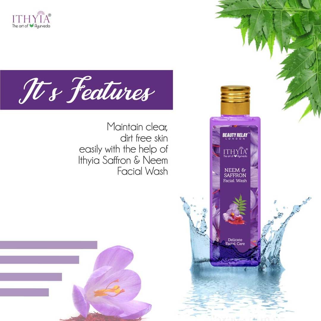 Saffron & Neem Facial Wash With Aloevera, Saffron, Neem And Vitamin-E