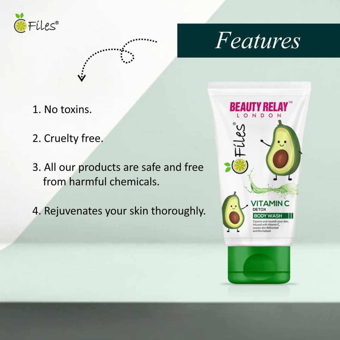 Vitamin C Detox Body Wash With Gojiberry, Orange, Kakadu Plum, Grape Fruit - 200 ml