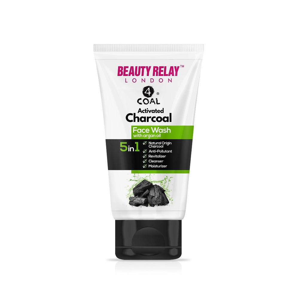 Activated Charcoal Face Wash With Argan Oil, Aloevera, Mulberry, Vitamin-E