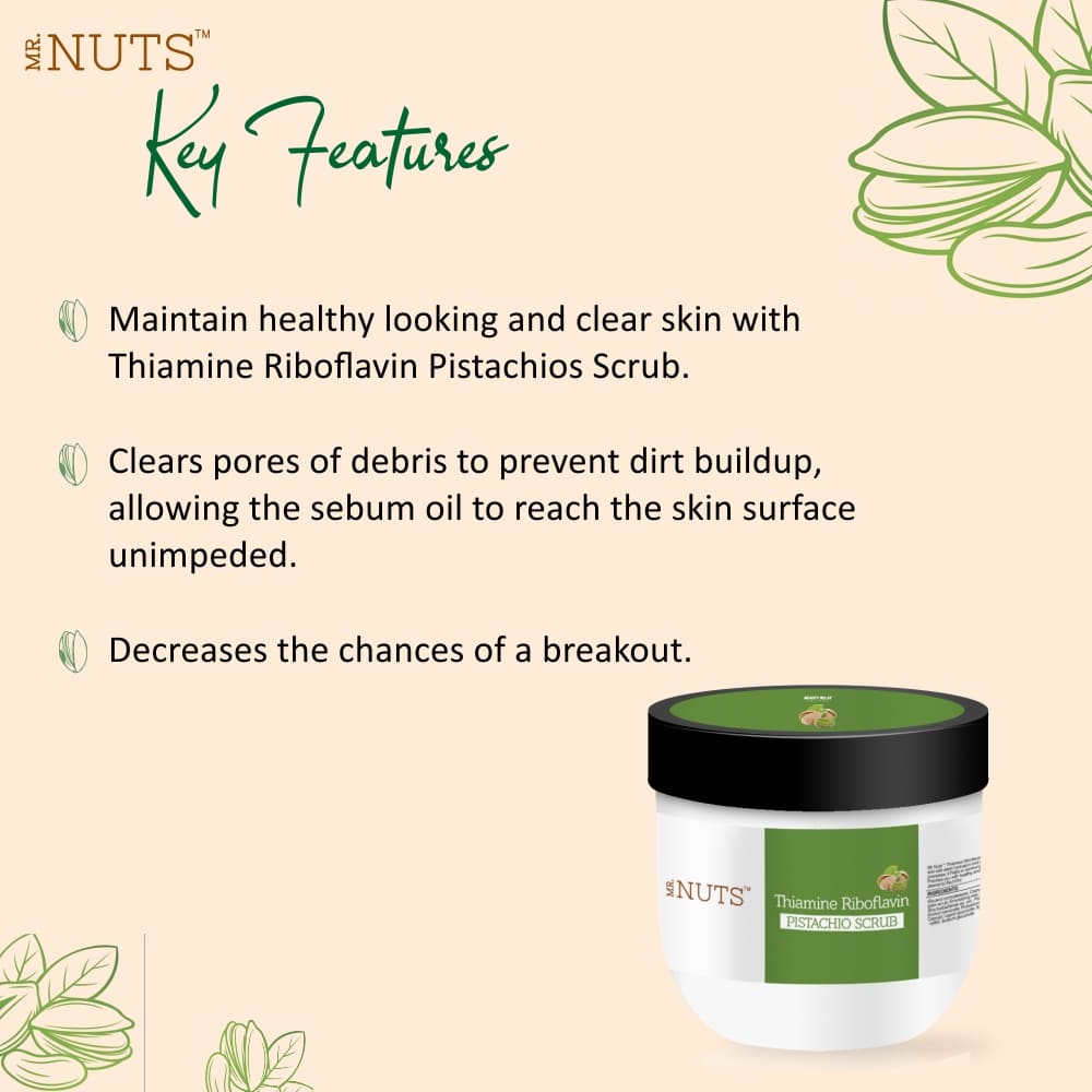Mr. Nuts Pistachios Scrub With Pistachios Grain, Aloe Vera