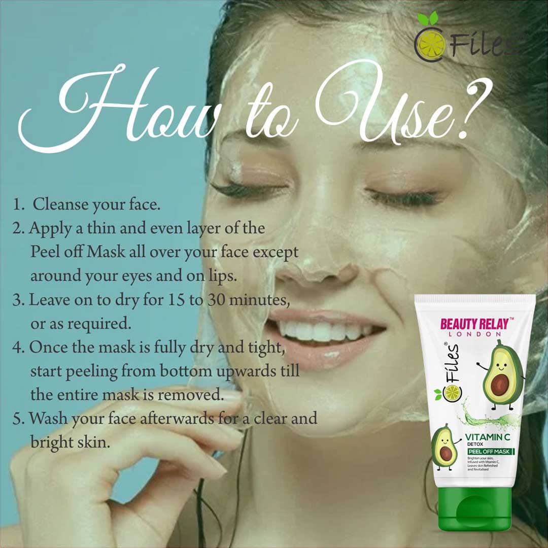 Vitamin C Detox Peel Off Mask With Orange, Gojiberry, Vitamin-E, Grape Fruit, Lemon Oil - 200 ml