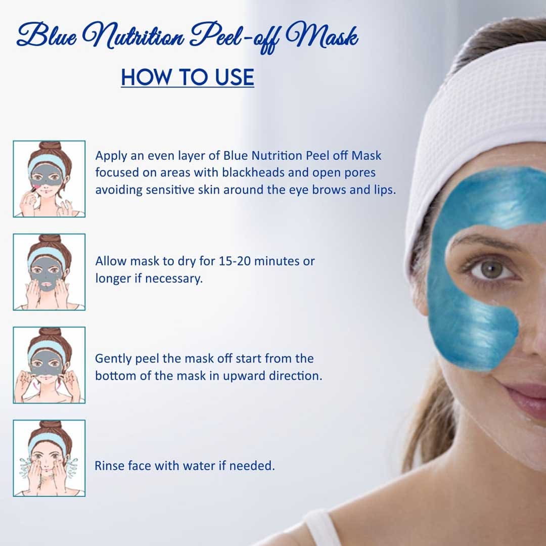 Phycocyanin Peel Off Mask With Phycocyanin Powder And Vitamin-E