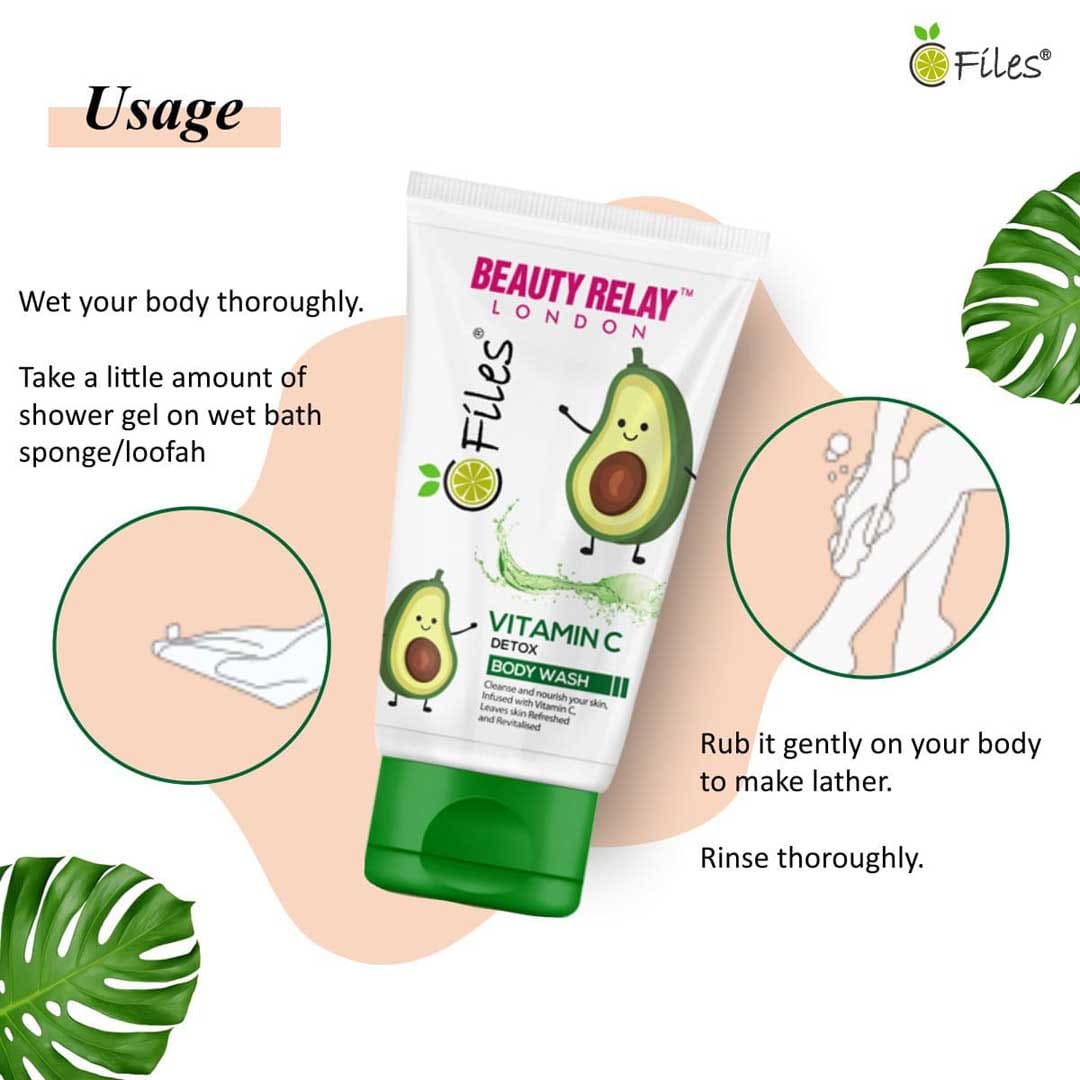 Vitamin C Detox Body Wash With Gojiberry, Orange, Kakadu Plum, Grape Fruit - 200 ml