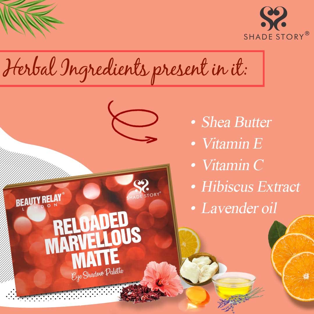Reloaded Marvellous Matte Eye Shadow Palette - 45 gm