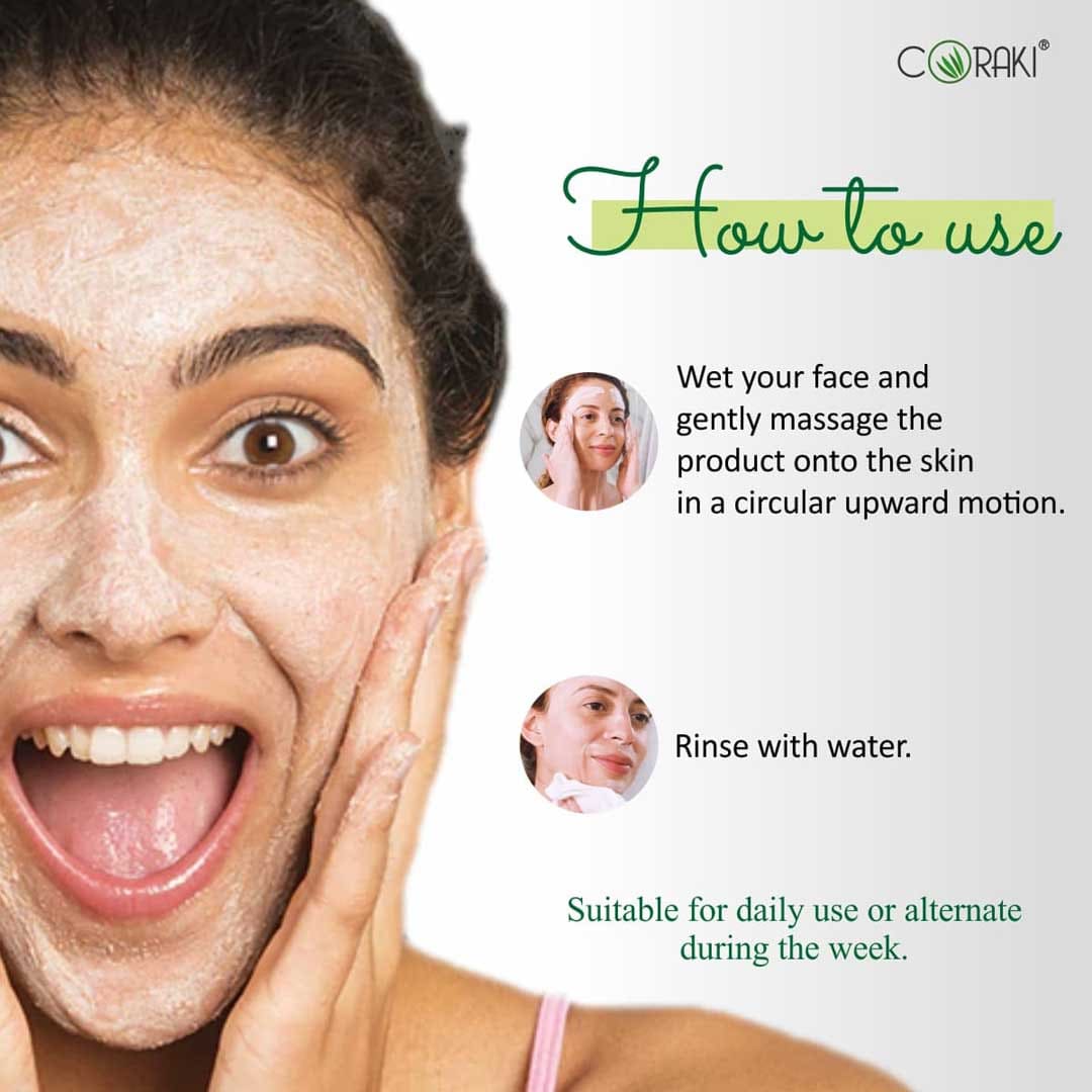 Tea Tree Exfoliating Scrub With Rose Absolute, Juglans Nigra Seed, Tea Tree Oil And Vitamin-E - 180 gm