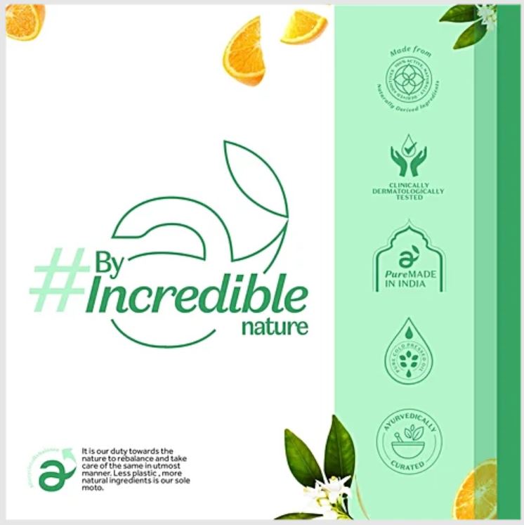 Atulya Skin Purifying Orange & Lemongrass Soap - Handmade, Soothing & Mood Lifting, 125 g