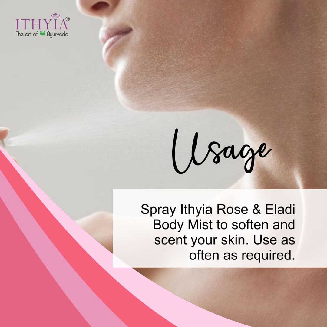 Rose & Eladi Body Mist With Eladi Oil, Castor Oil And Rose - 200 ml