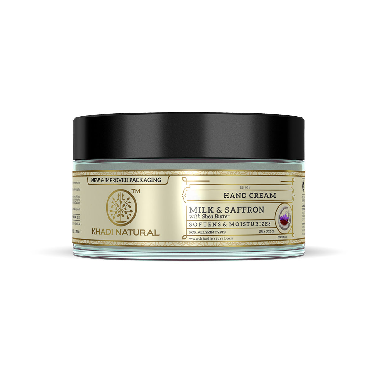 Khadi Natural Milk & Saffron Hand Cream Nourishing Care (50g)