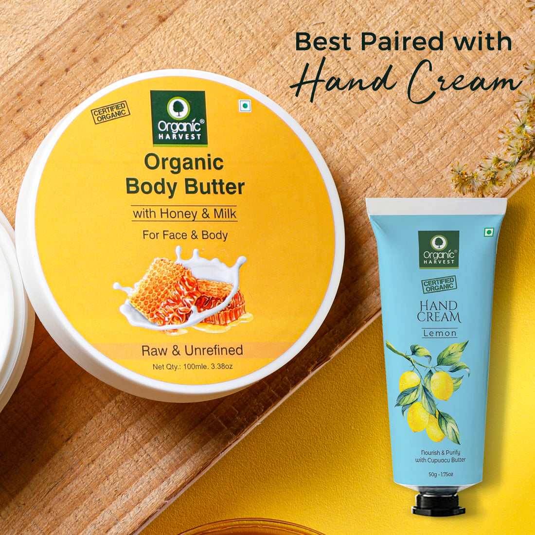 Body Butter Cream With Benefits of Shea Butter, Aloe Vera, Honey & Milk | Deep Moisturizing Cream for Dry - 100ml