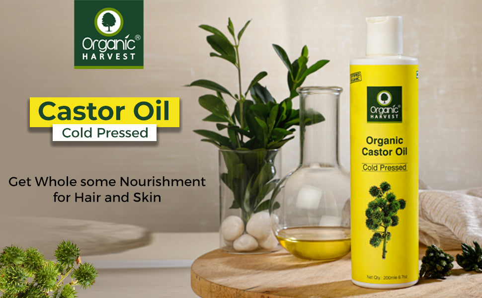 Cold Pressed Castor Oil, For Moisturizing Skin, Hair & Nail Growth, Eyelash Thickening - 200ml