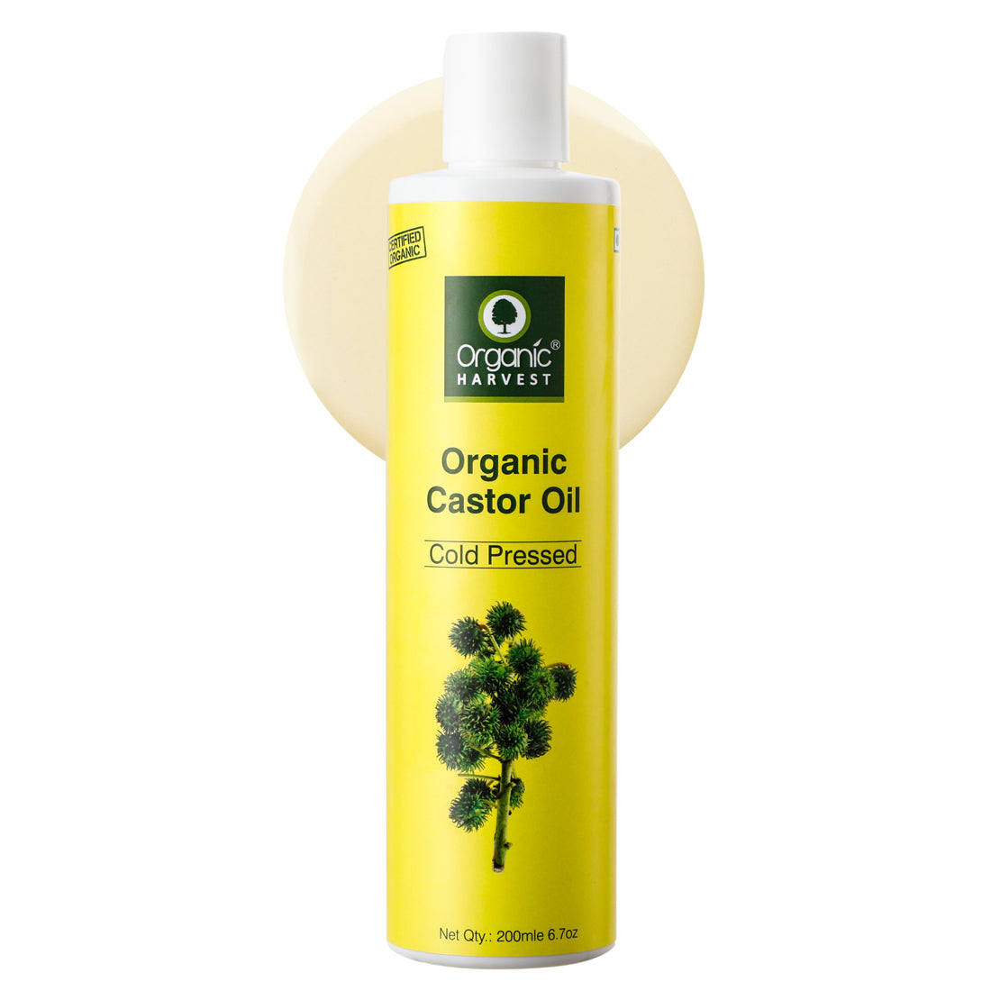 Cold Pressed Castor Oil, For Moisturizing Skin, Hair & Nail Growth, Eyelash Thickening - 200ml