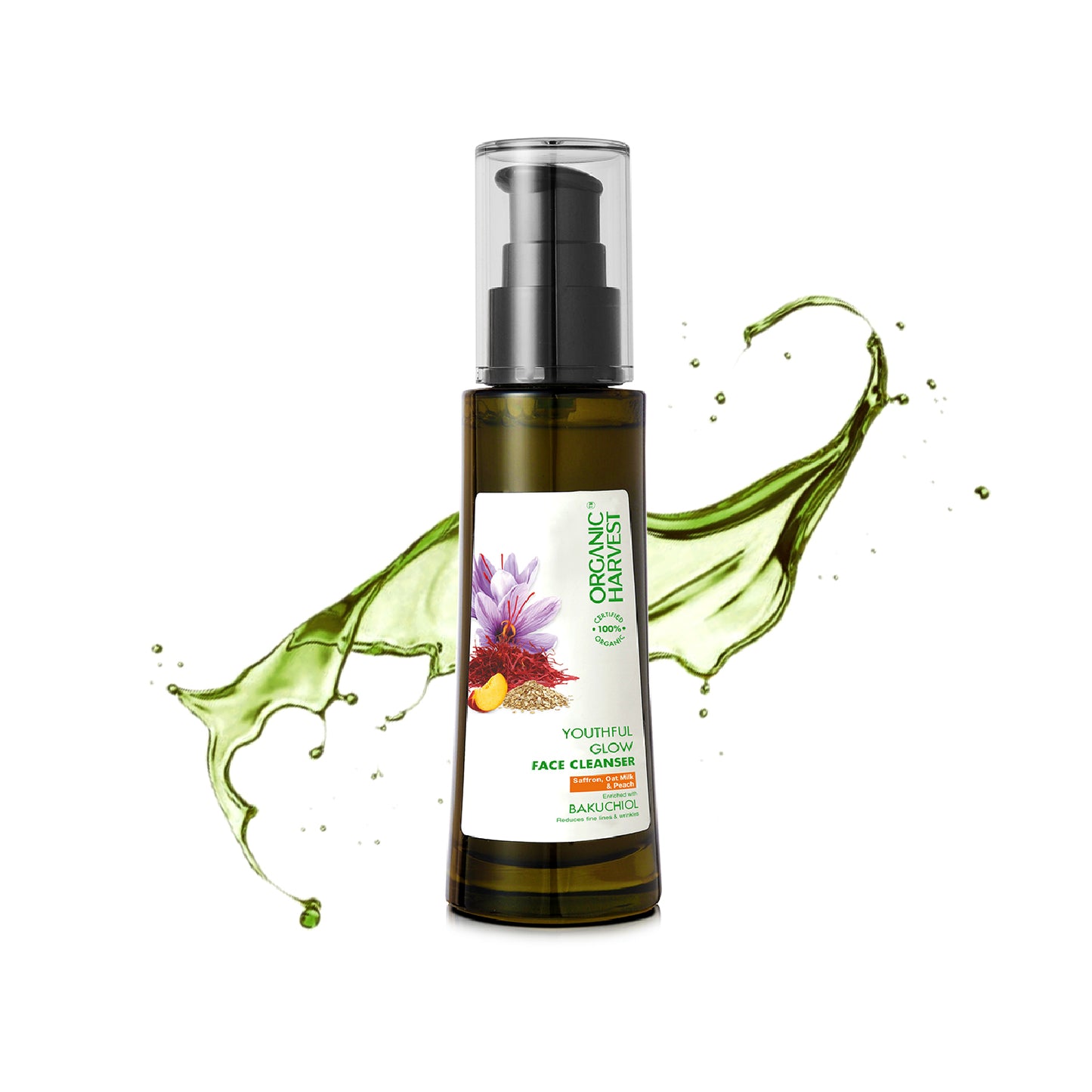 Youthful Glow Face Cleanser with Saffron, Oat Milk & Peach Extracts - 100ml