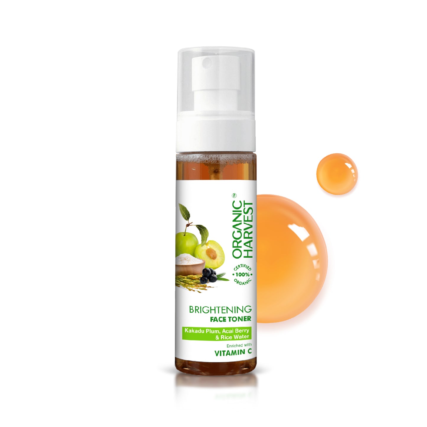 Brightening Face Toner Infused With Kakadu Plum, Acai Berry & Rice Water - 100ml