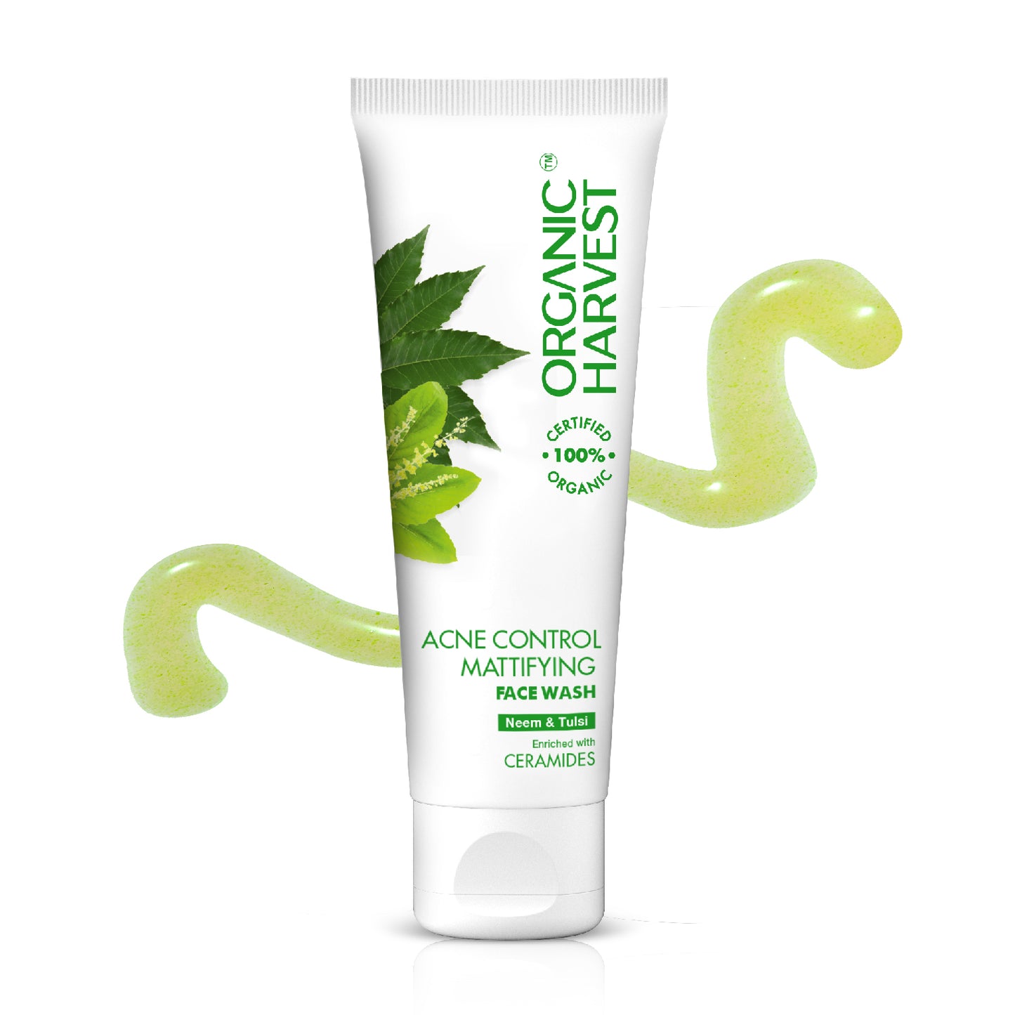 Acne Control Mattifying Face Wash: Neem & Tulsi | Cleanser for Oily Skin | For Acne and Pimples - 100 gm