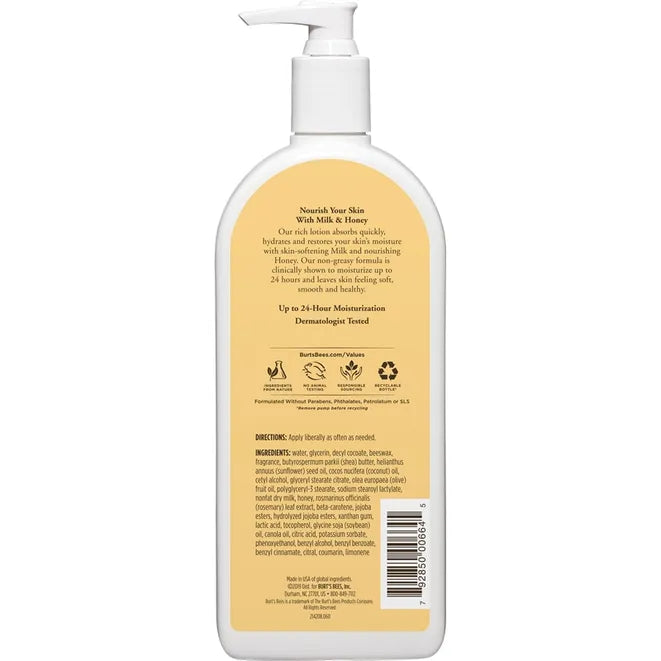 Naturally Nourishing Milk & Honey Body Lotion - Soft, healthy skin ahead - 12 oz