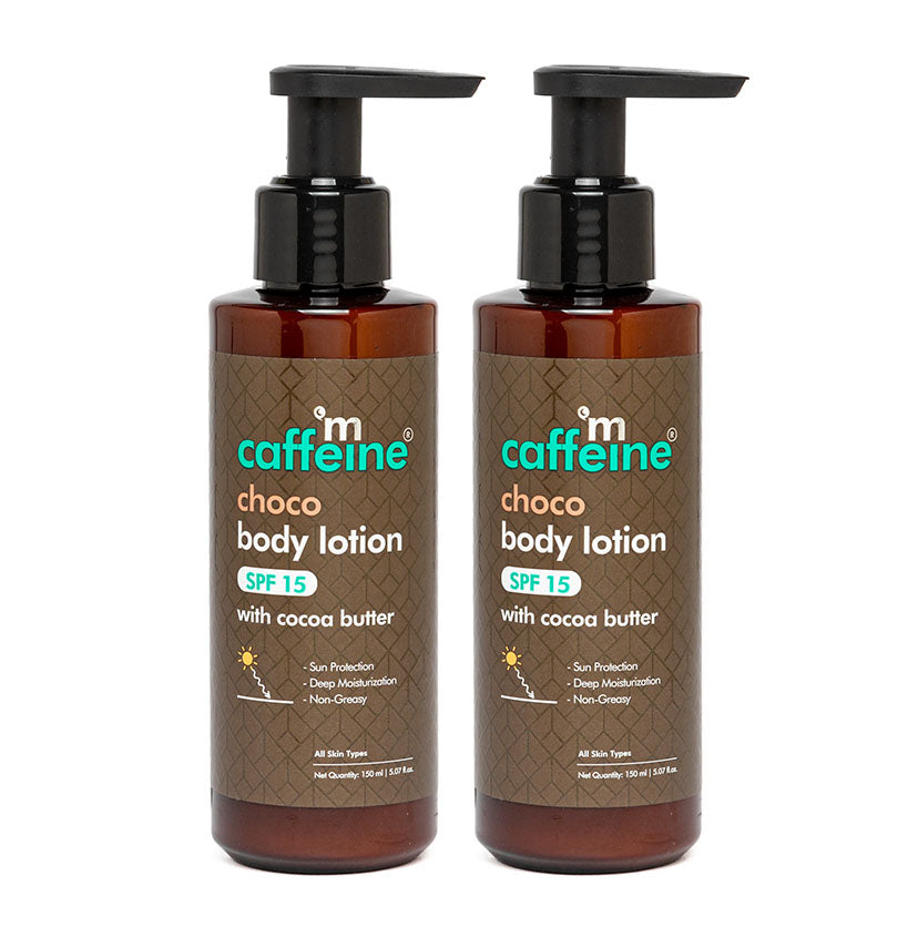 mCaffeine Choco Body Lotion with SPF 15 (Pack of 2)