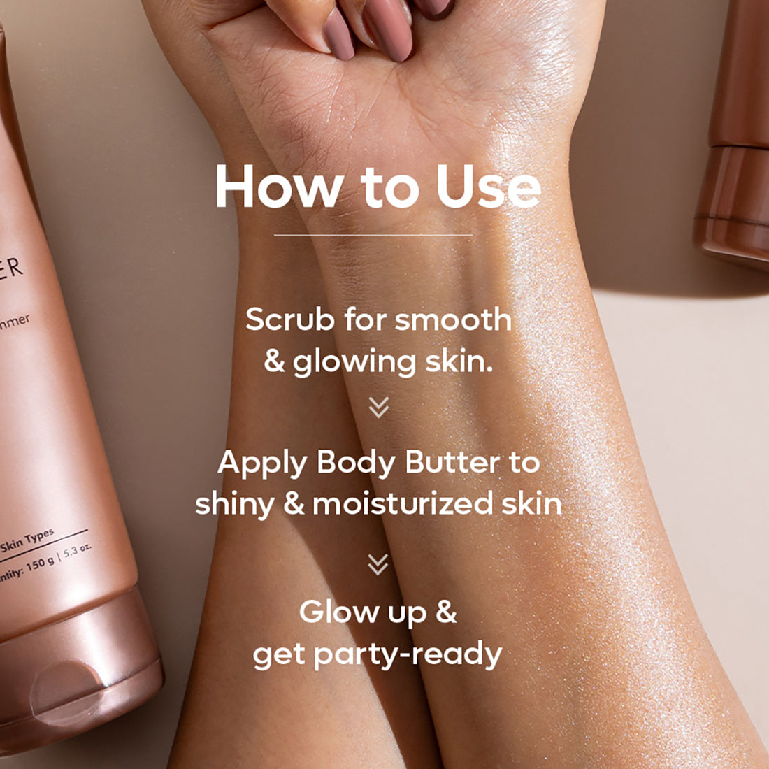 mCaffeine Shimmer Body Polishing Kit